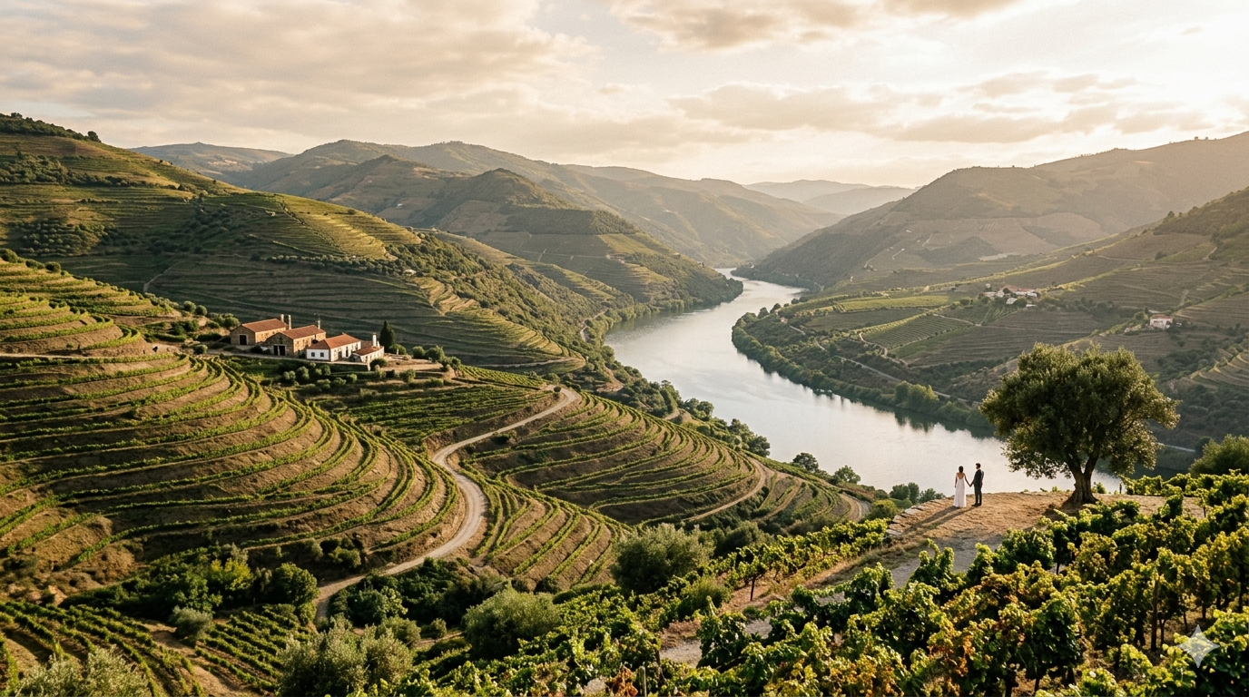 Elopement in Douro Valley: Wine Country Vows