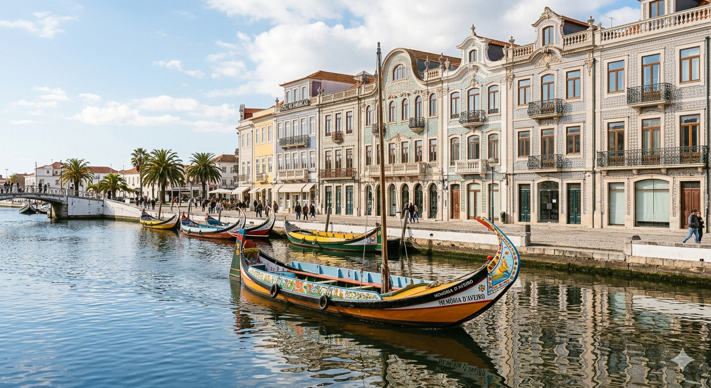 Best Photo Spots in Aveiro: Moliceiro Boats & Art Nouveau