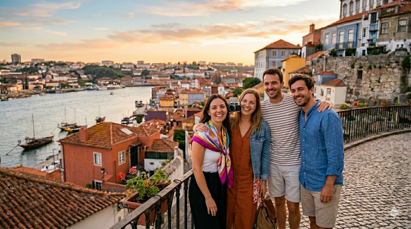 Friends Photoshoot in Portugal: Group Trip Memories