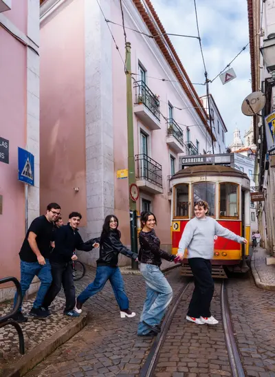 Friends Trip photoshoot in Lisbon by Riwaj S